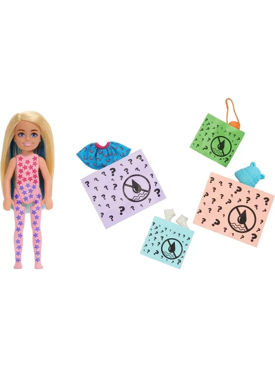 Кукла Barbie Color Reveal Surprise Doll Челси Спорт HKT85