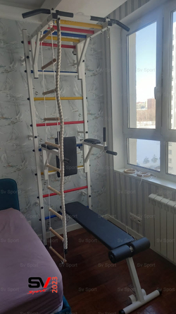 Монтаж шведской стенки Sv Sport в бетонные, кирпичные стены