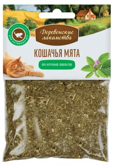 Деревенские Лакомства Кошачья мята, 15 гр