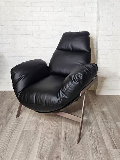 Кресло Jupiter черная экокожа