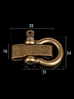 Застежка шакл для браслета - 2 шт.