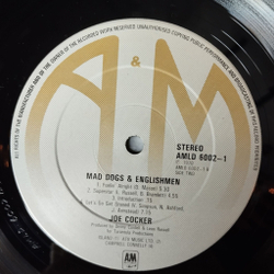 Винтажная виниловая пластинка LP Joe Cocker Mad Dogs and Englishmen (UK 1974)