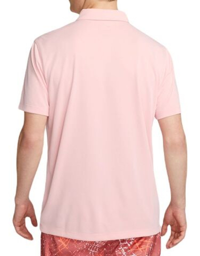 Мужское теннисное поло Nike Court Dri-Fit Solid Polo - pink bloom/white