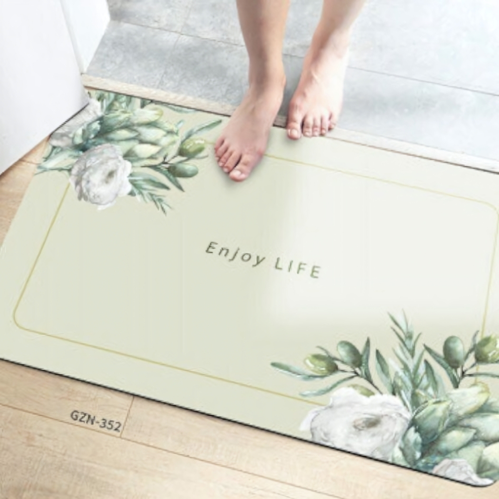 Коврик для ванной комнаты ZALEL 45х75 противоскользящее покрытие GZN-352