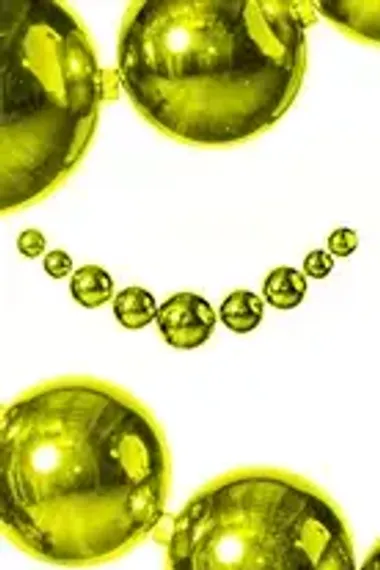 Бусы из шаров для украшения высотных елей, 1300 м., пластик, Green Trees (BUS1300)