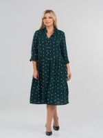 Платье 1329 темно-зеленый Novita (Акция)