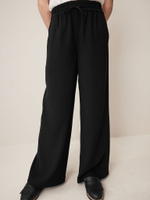 Брюки школьные на завязках для девочки Next Q90-128, Черный