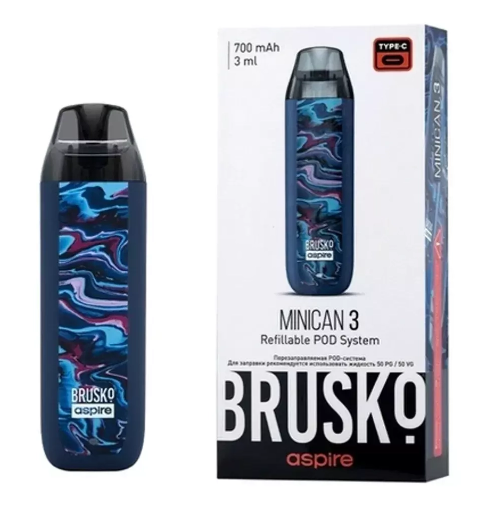BRUSKO Minican 3 Dark Purple Fluid