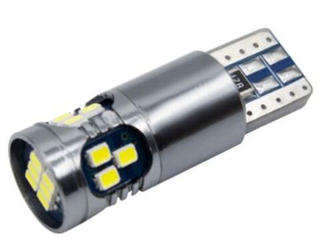 Светодиод 12-24V T10 20SMD 3030 WHITE CAN 2.1w 210LM (без цок) (бл2шт) ОБМАНКА 4+3+3+3+3 X0104