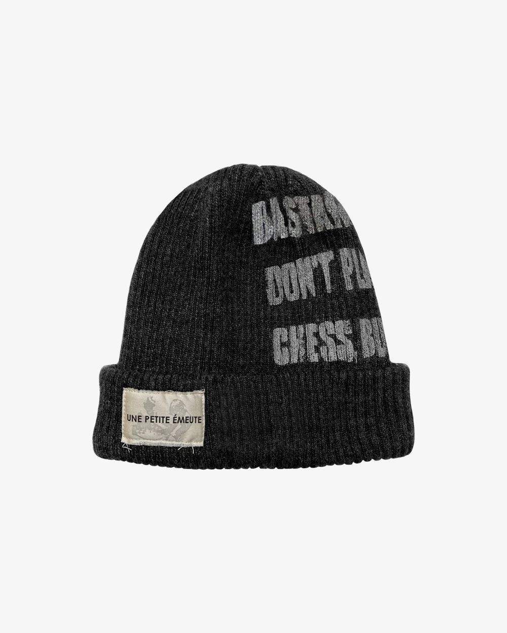 Шапка Une Petite Emeute Двухслойная Chess Bastards серая