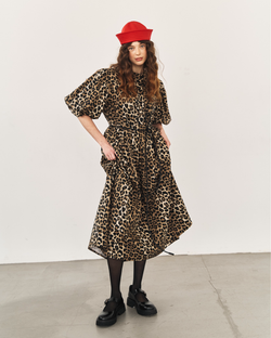 Платье с жабо и рукавами фонариками "Тот самый Лео - звезда карнавала"