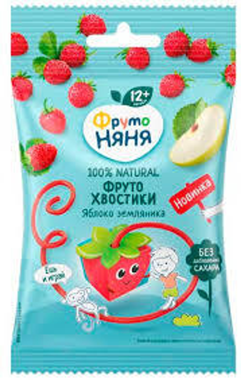 Фруто-хвостики Фруто Няня 15г яблоко земляника