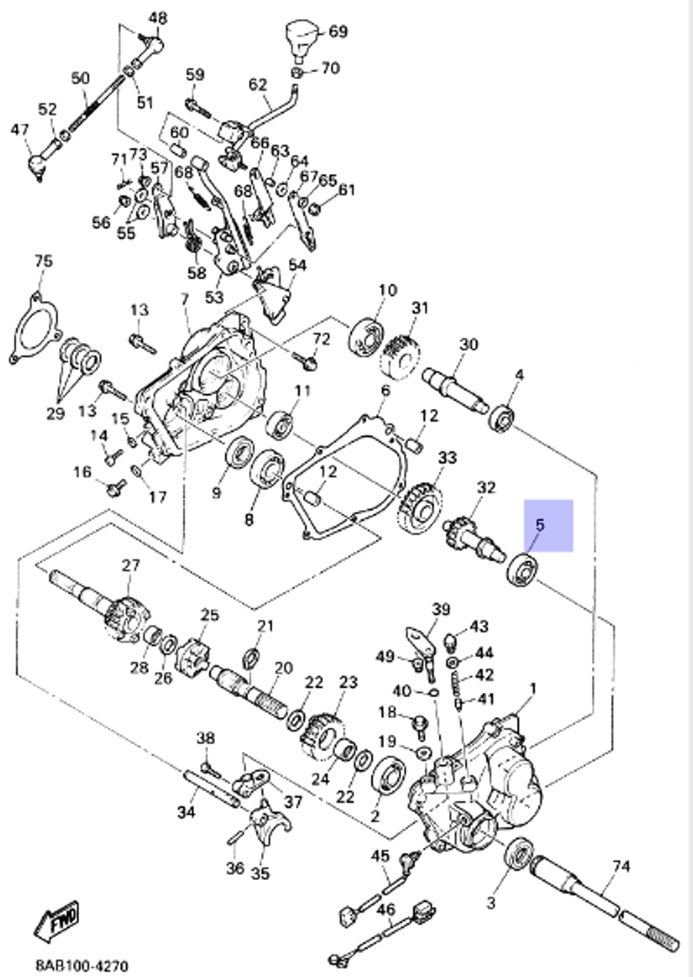 Подшипник Yamaha 93306-20458-00