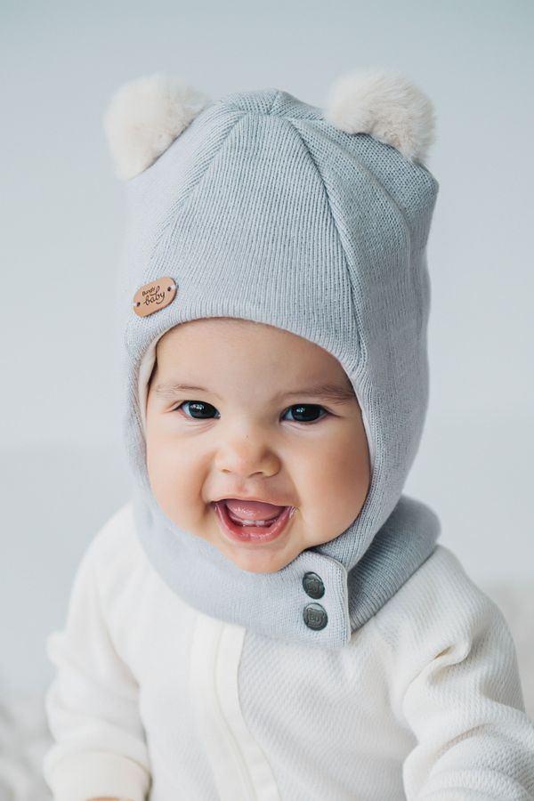 Шлем зимний из смесовой шерсти 