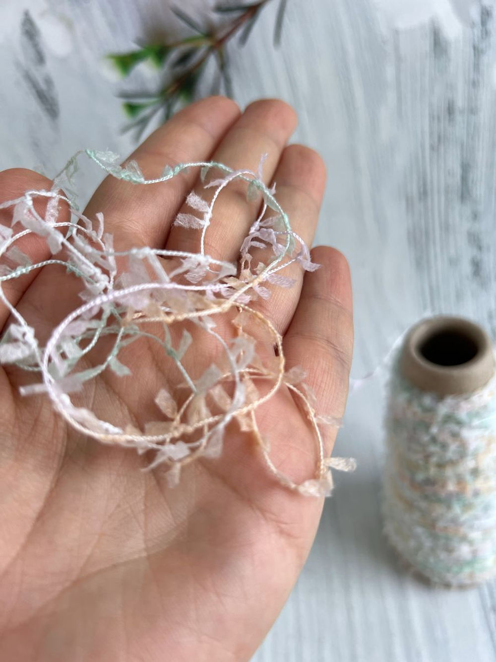 пряжа для вязания травка пушистая реснички