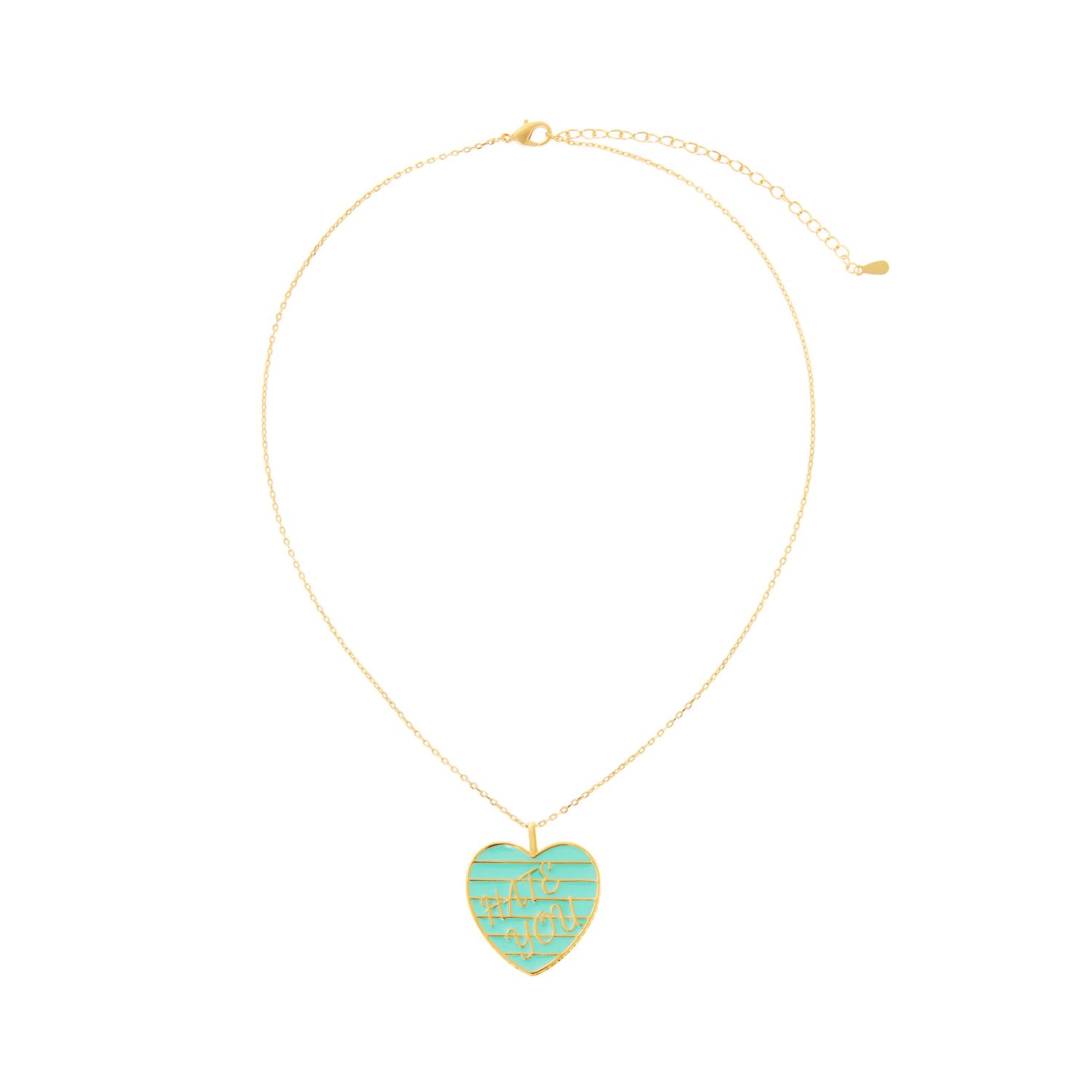 Колье Hate You Necklace – Mint