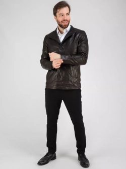 Куртка весна кожаная натуральная