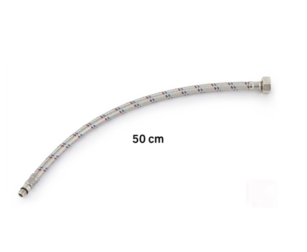 Гибкая подводка для воды ТР-Сантехника 1/2" М10-37 штуцер-гайка 50 см 21814