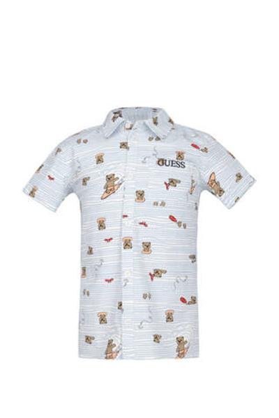 Рубашка STR POPLIN SS Guess - голубой(N4GH02 WG691)