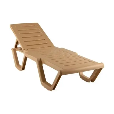 Шезлонг Атлант цветной бежевый 1840х330мм