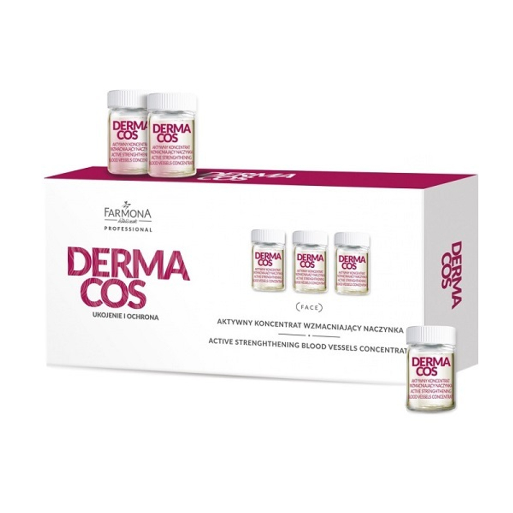 Активный концентрат укрепляющий сосуды Farmona Dermacos Active Concentrate Strenghthening Blood Vessels 10х5мл
