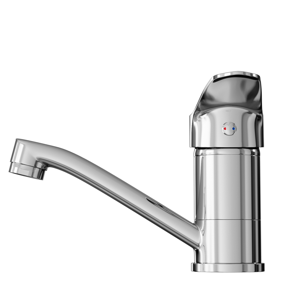 Смеситель для кухни 40k MIXLINE ML03-031 короткий излив б/отв п/гайку (без подводки)