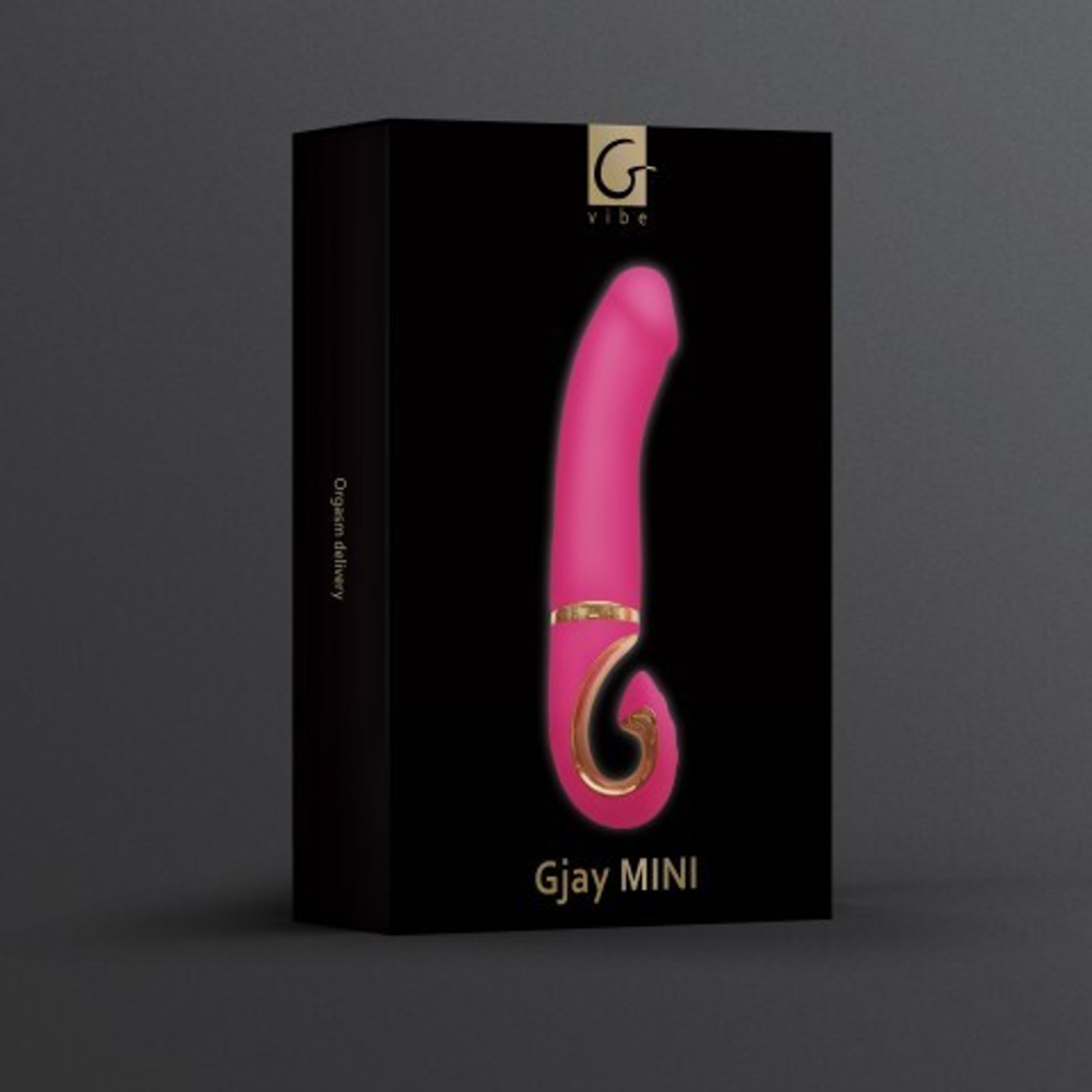 Gvibe Gjay Mini - Эргономичный вибратор из самого реалистичного материала, 19х3.5 см
