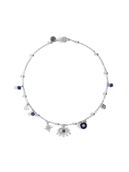 Чокер "Evil Eye Drop Blue"