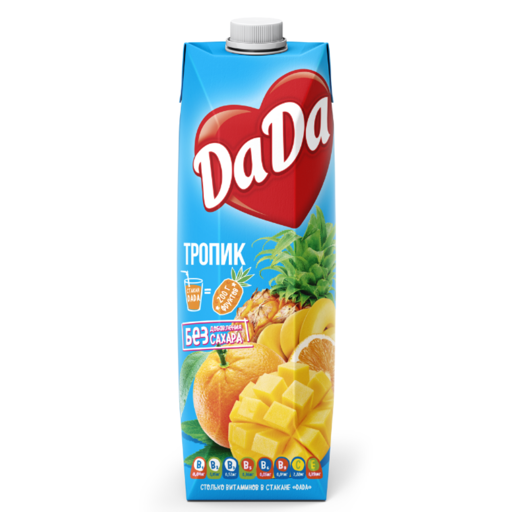 Сок натуральный Да Да тропик 0.95 л т\п