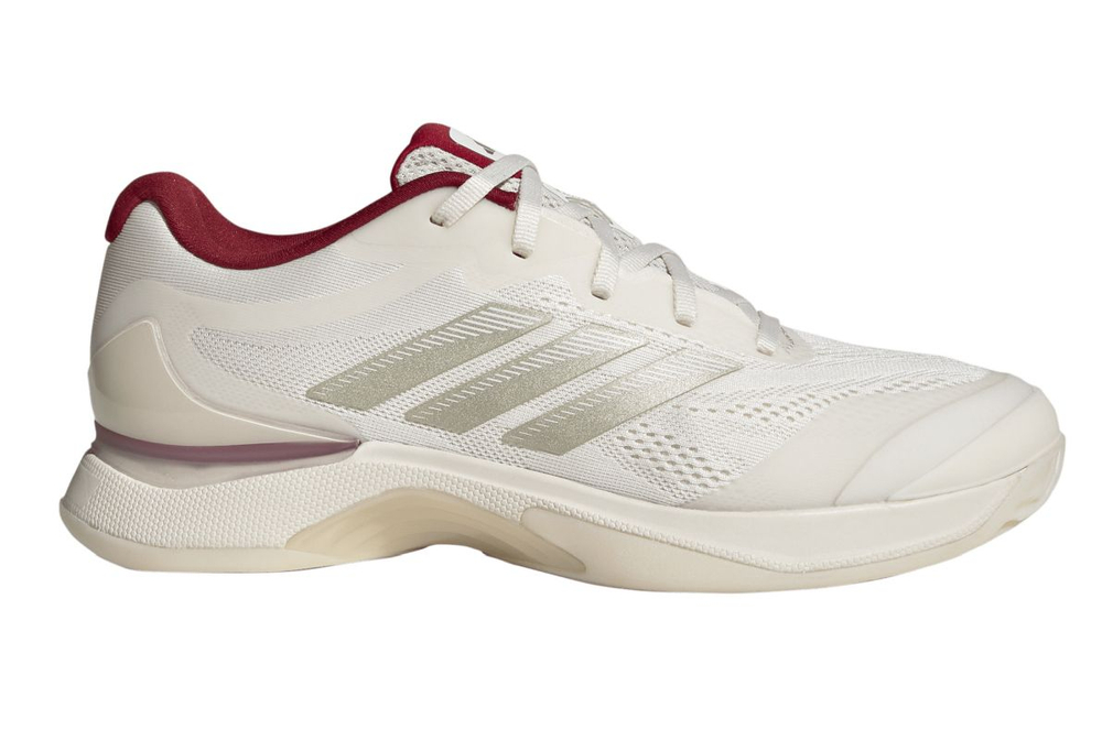 Женские Кроссовки теннисные Adidas Avacourt 3 - chalk white/ice gold/team victory red