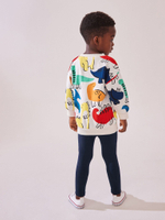 Толстовка и легинсы в комплекте для мальчика Next 650-004, Белый, Темно-синий