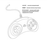 8 битная игровая приставка Dendy FLY (+300 встр. игр)