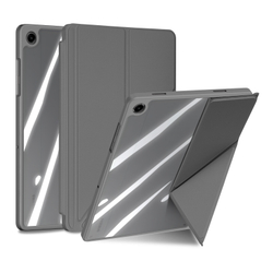 Чехол книжка серого цвета для планшета Samsung Galaxy Tab A9 Plus и Tab 11 Plus, серия Magi Series от Dux Ducis