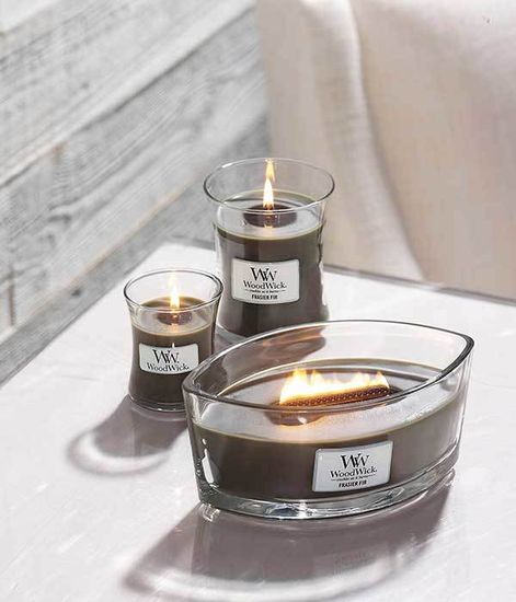 Пихта, ароматическая свеча эллипс, WoodWick