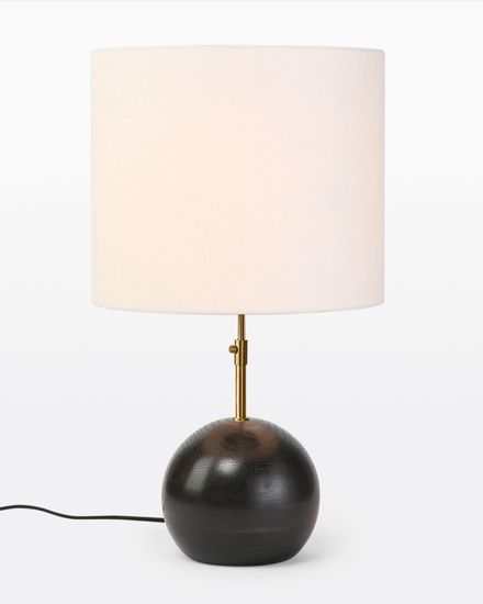 Чёрная настольная лампа “Тулон”