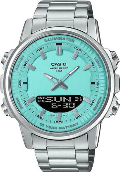 Японские наручные часы Casio Collection AMW-880D-2A2 с хронографом