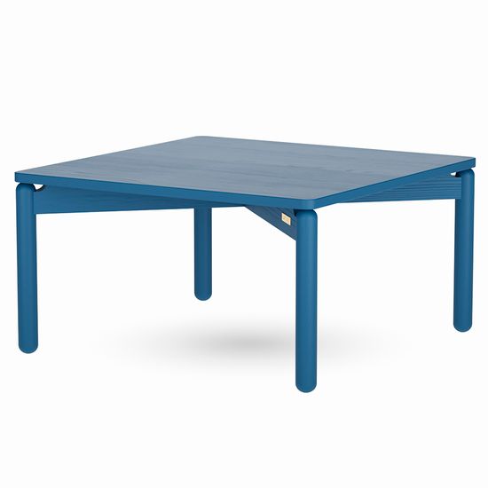 Столик кофейный saga, 75х75 см, синий