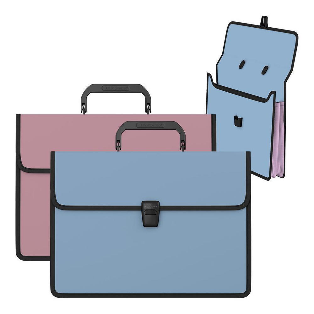 Портфель А4 пластиковый ассорти с 2 отделениями "Matt Manga" (ErichKrause)