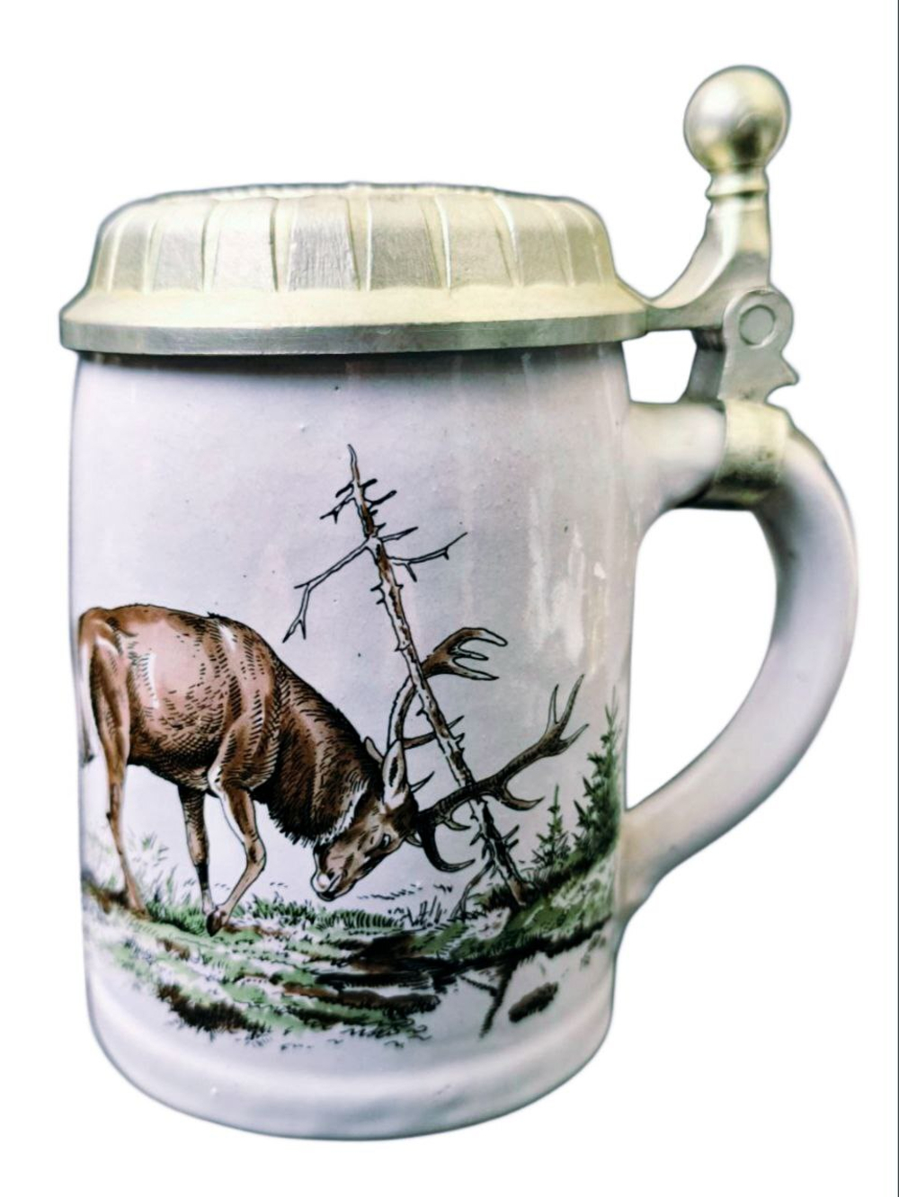 Кружка пивная "Олень в лесной чаще" Германия