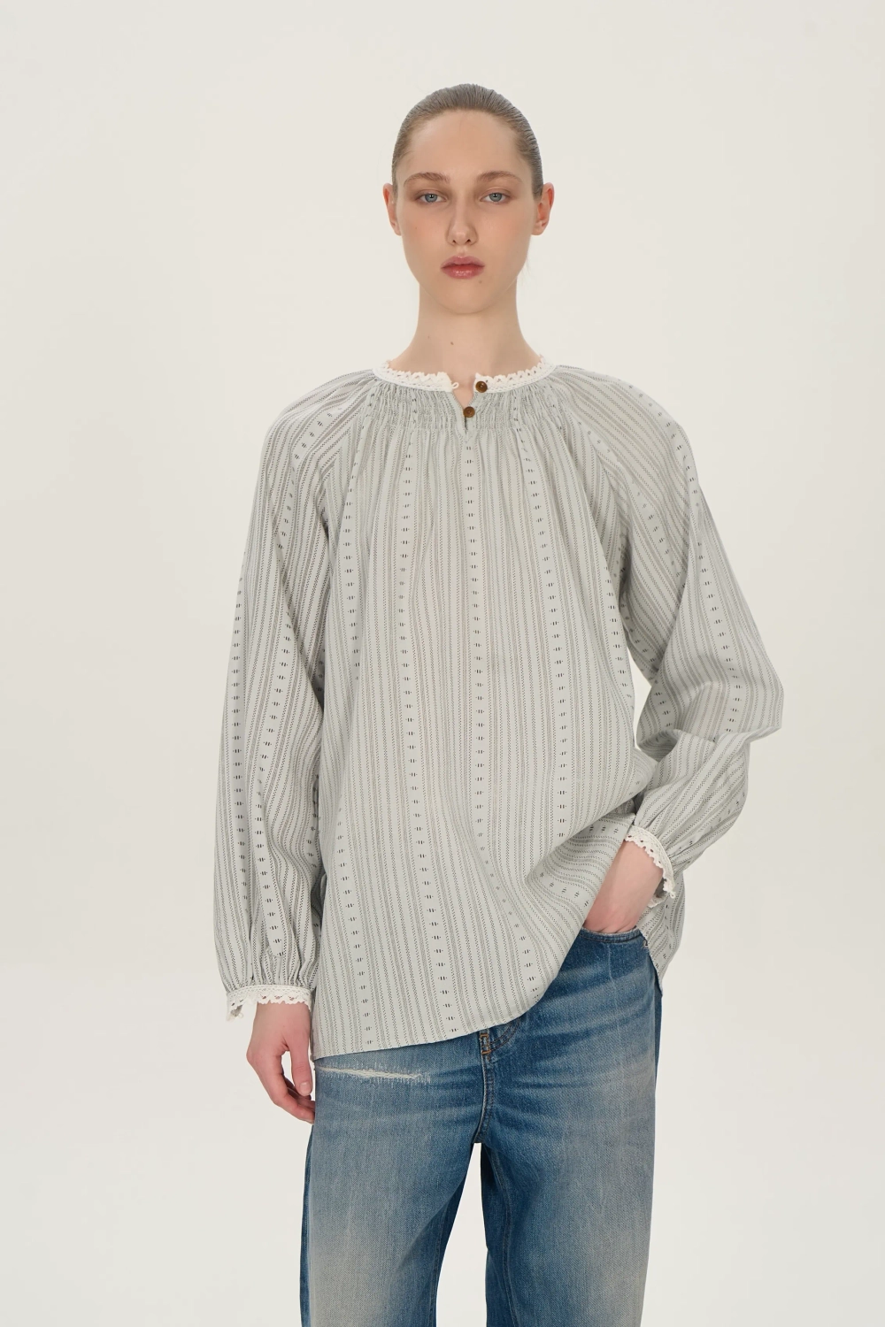 Блуза, серый
