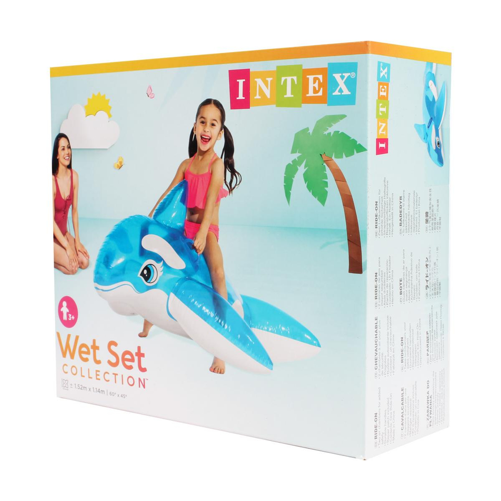 Игрушка для плавания верхом Кит 152х114 от 3-х лет 58523NP/589384 (Intex)