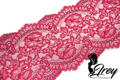 03-05 Кружево эластичные реснички 23 см, бордо