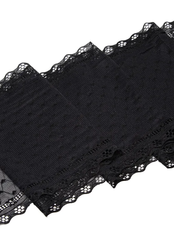 03-279 Кружево эластичное 15,5 см, сеточка, черный 170