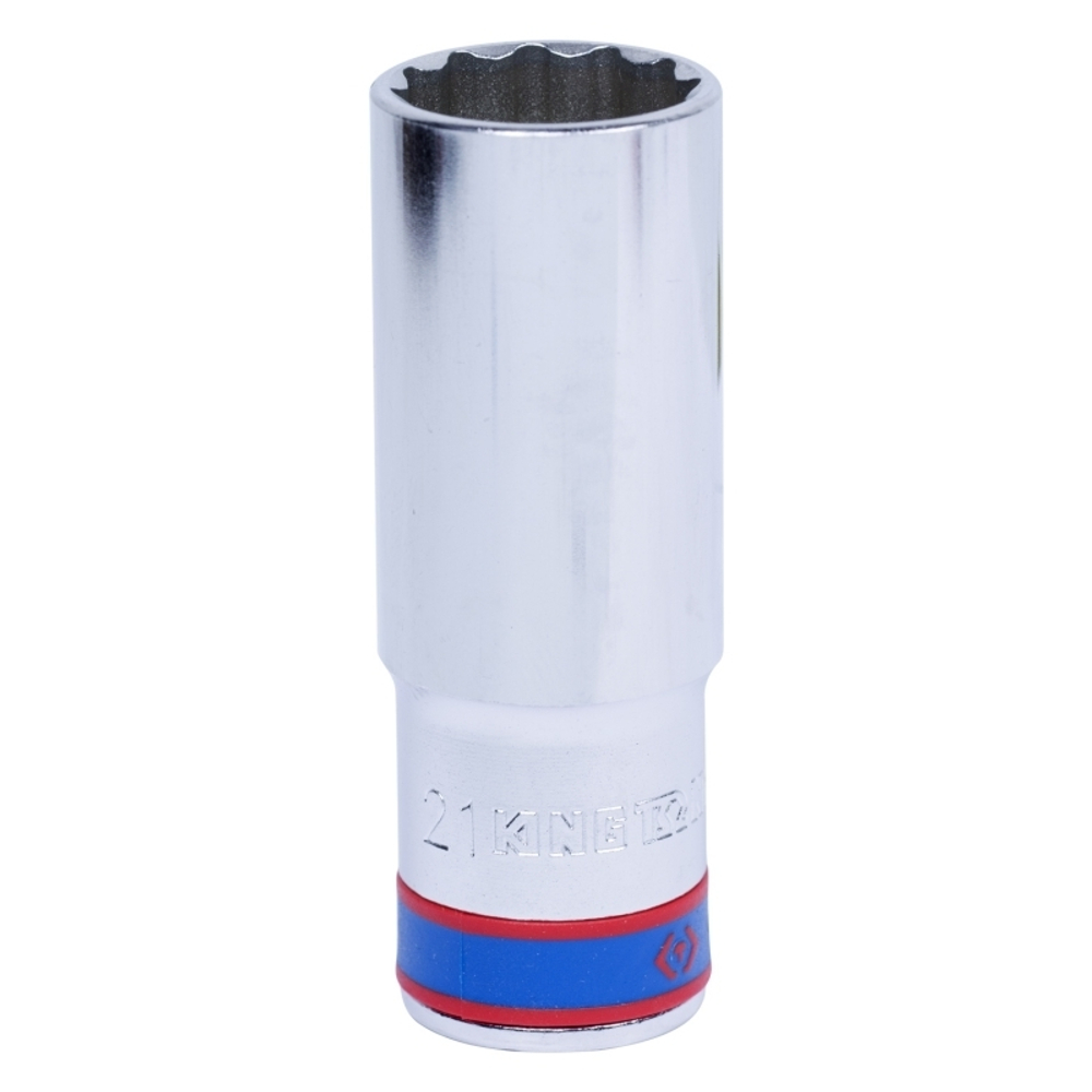 Головка торцевая глубокая двенадцатигранная 1/2&quot;, 21 мм KING TONY 423021M
