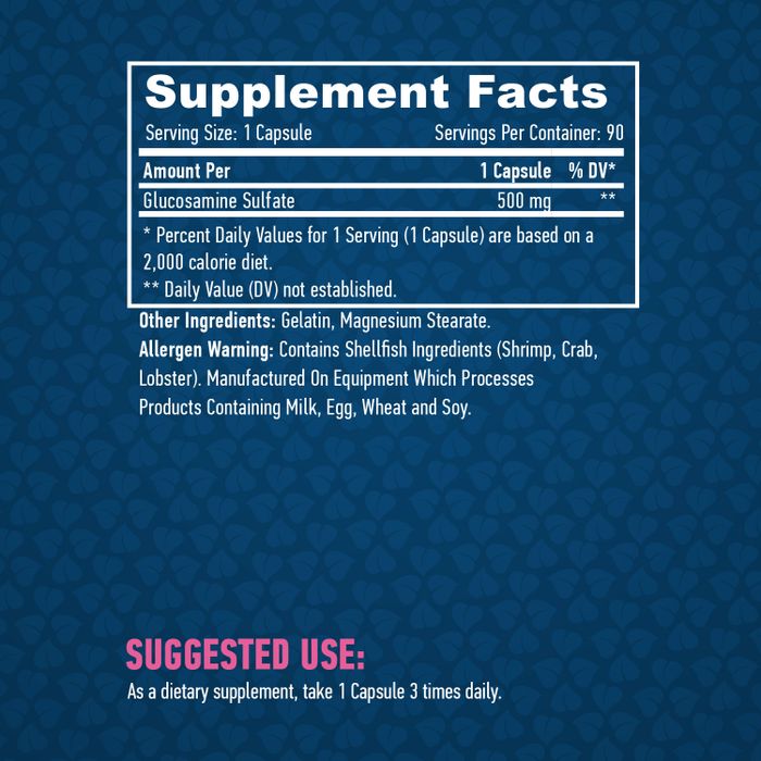 Глюкозамина сульфат, Glucosamine Sulfate, Haya Labs, 90 капсул 2