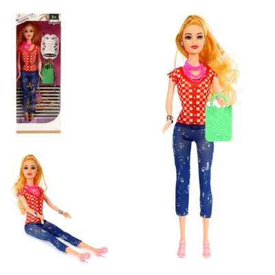 Кукла тип Модель с аксессуарами, коробка H208B