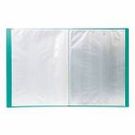 Папка с файлами LITE А4 20 файлов зелен. пластик 500 мкм