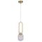 Подвесной светильник Crystal Lux Carolina SP1 V2 BRASS