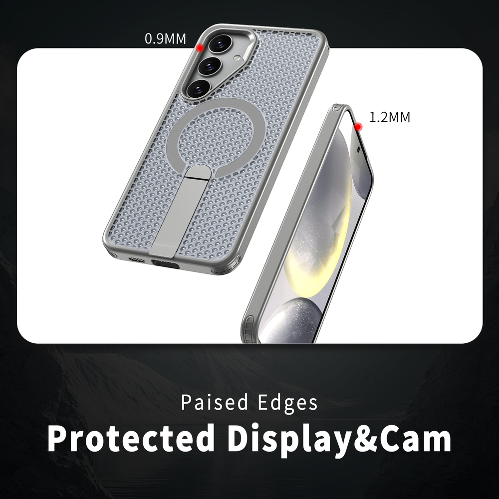 Прозрачный чехол Mesh Pro Magnetic Case для Samsung Galaxy S24 FE