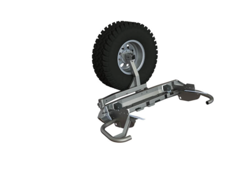 Бампер задний Mitsubishi Pajero Sport 2021+ облегченный калитка центр, под ПТФ